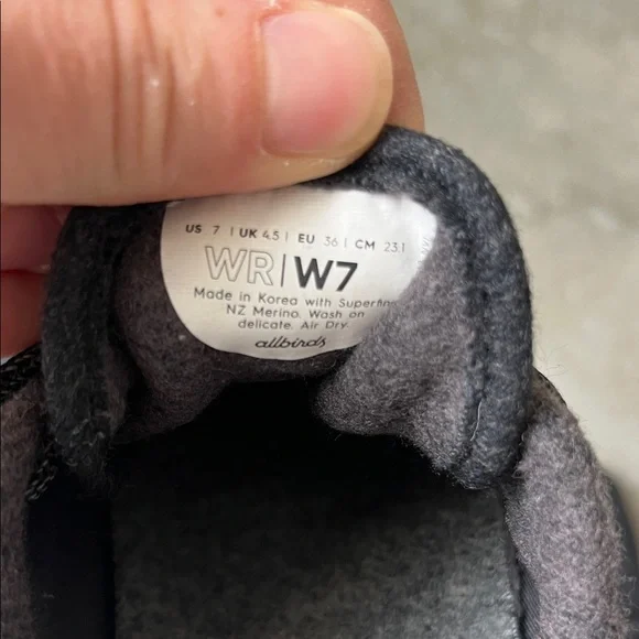 Allbirds Wool Runners - Navy and Charcoal - Picture 3 of 10